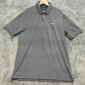 Nike Tiger Woods Dri-Fit Men’s Polo Shirt Size Small Gray | Performance Golf Act